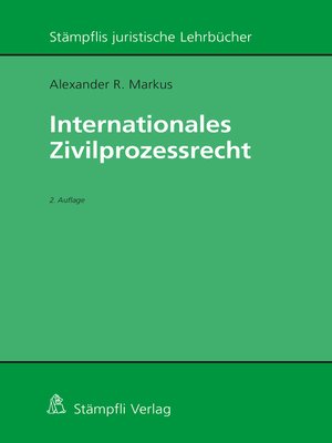 cover image of Internationales Zivilprozessrecht